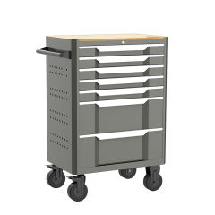 27 Inch 7-drawer Tool Cabinet with 7 XPE- 283PCS Tool Sets