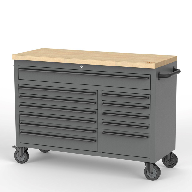 48" 12-Drawers Roller Cabinet Toolbox Workstation with 471PCS XPE Tray Tools Set