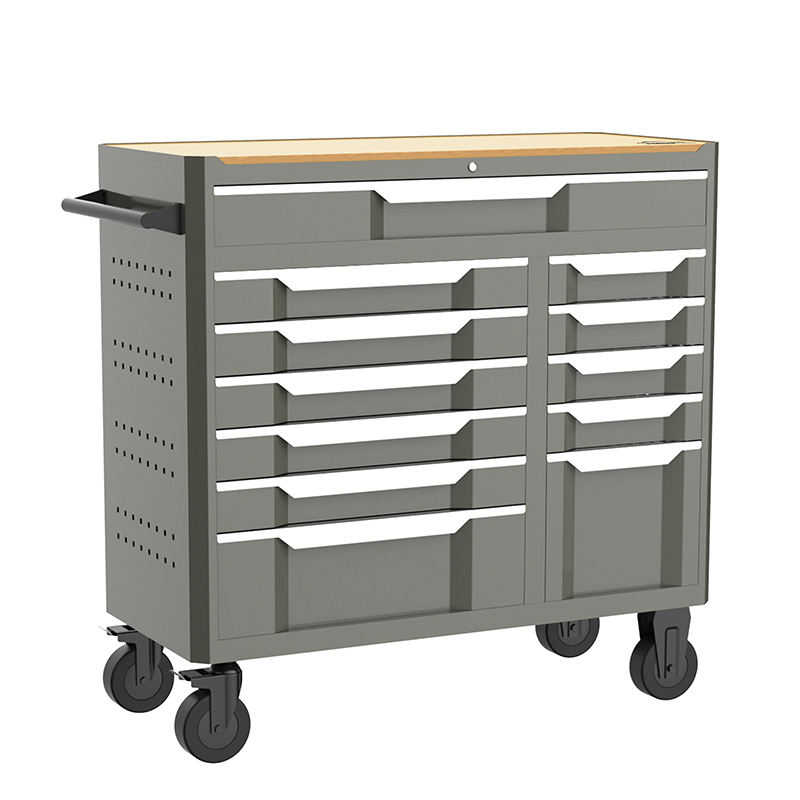 42 Inch 12-drawer Tool Cabinet with 11 XPE - 401PCS Tool Sets