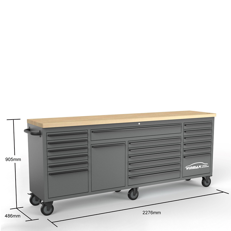 84” 20-Drawers Roller Cabinet Toolbox with 515PCS XPE Tray Tools Set