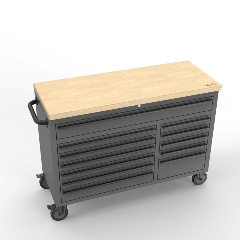 48" 12-Drawers Roller Cabinet Toolbox Workstation with 471PCS XPE Tray Tools Set