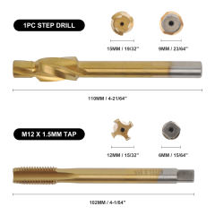 14pc Brake Thread Repair Kit M12 X 1.5