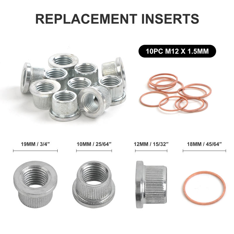 14pc Brake Thread Repair Kit M12 X 1.5