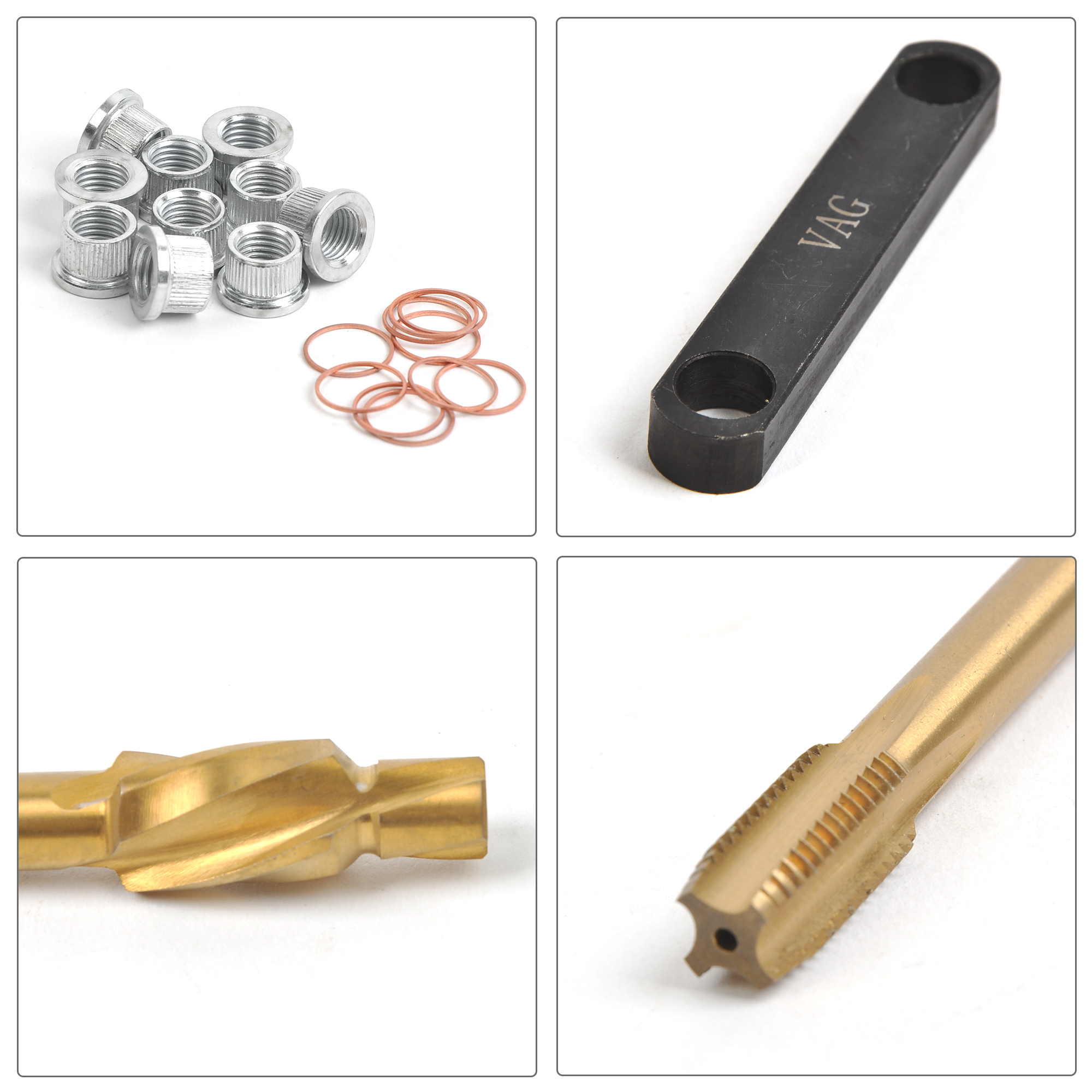 14pc Brake Thread Repair Kit M12 X 1.5