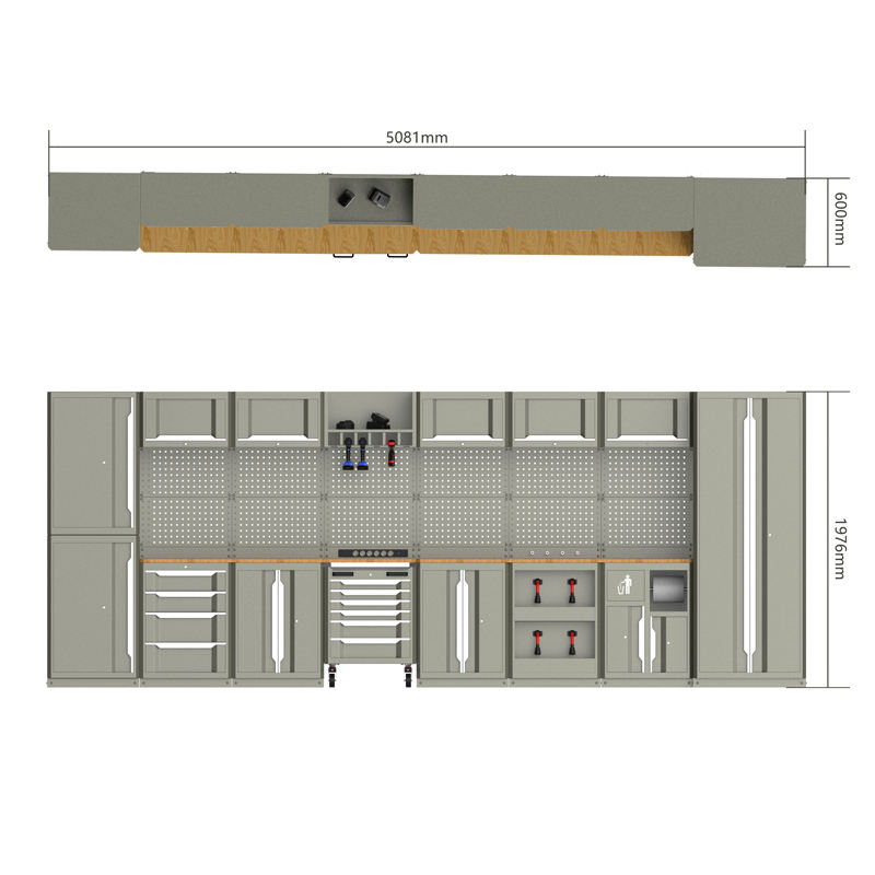 43 Pieces Deluxe-Garage Organization Collection