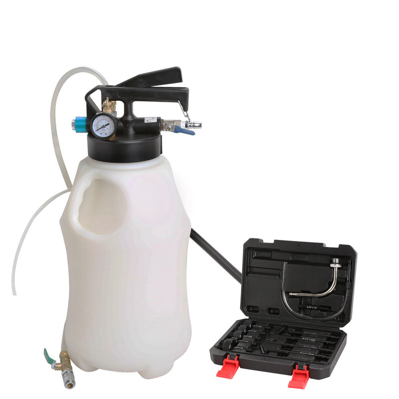 Two Way Penumatic Air Engine Transmission Gear Atf Oil Extractor & Refilling Dispenser W/ Atf Adapters Tool Kit