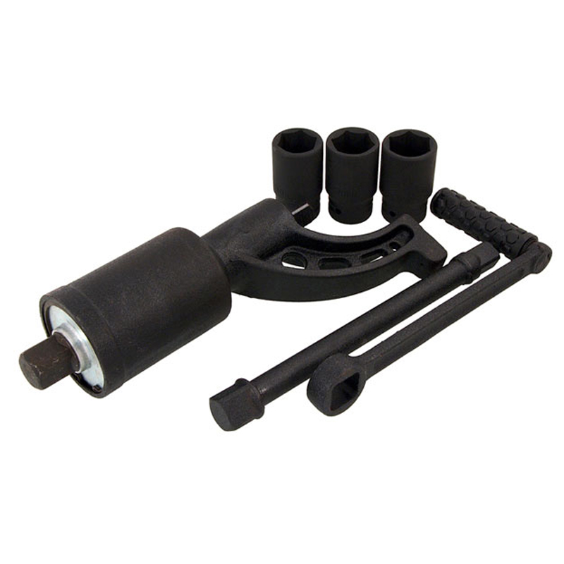 Manual Torque Tire Wrench with 30-32-33mm Crv Sockets