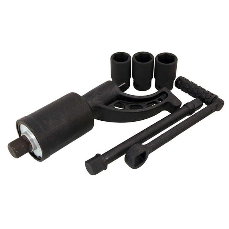 Manual Torque Tire Wrench with 30-32-33mm Crv Sockets