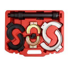 Interchangeable Fork Strut Coil Spring Compressor Tool