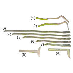 9PCS Body Pry Bars & Body Wedge Tool Set