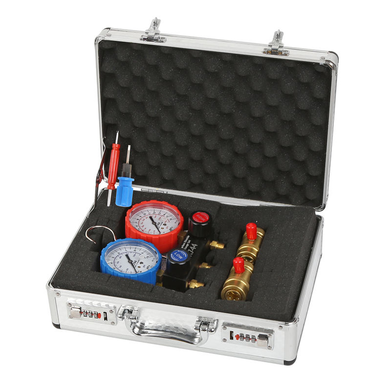 R744 High Quality Carbon Dioxide Manifold Gauge Set