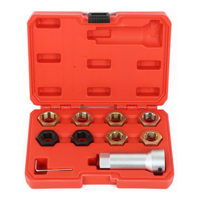 9PCS Axle Spindle Rethreading Set