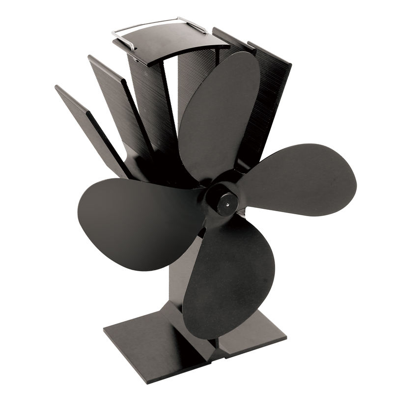 4-Blade Heat Powered Stove Fan