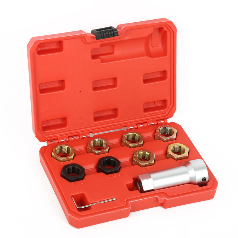 9PCS Axle Spindle Rethreading Set