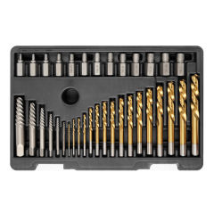 35 Piece Screw Extractor and Drill Bit Set