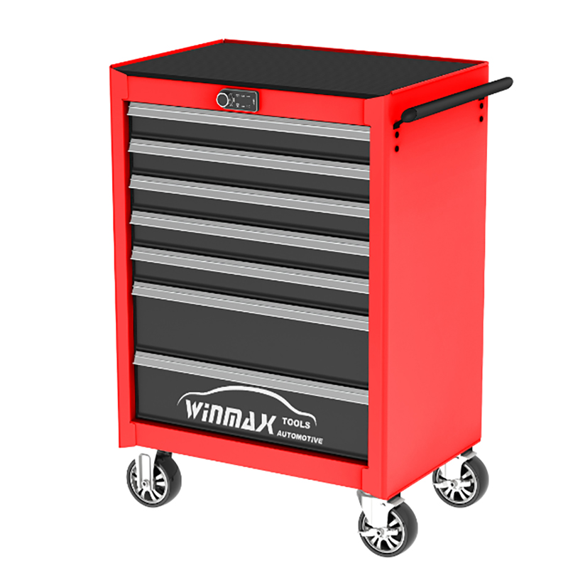 27" 7 Drawer Roller Cabinet with Digital Security Lock