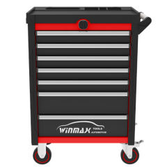 27" 7 Drawer Roller Cabinet with Digital Security Lock