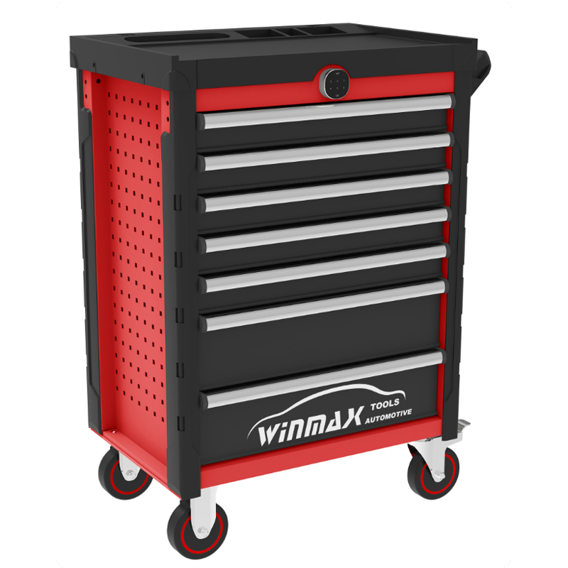 27" 7 Drawer Roller Cabinet with Digital Security Lock