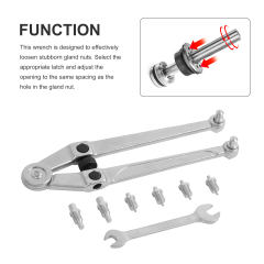 Wrenches for Nuts with Top Holes
