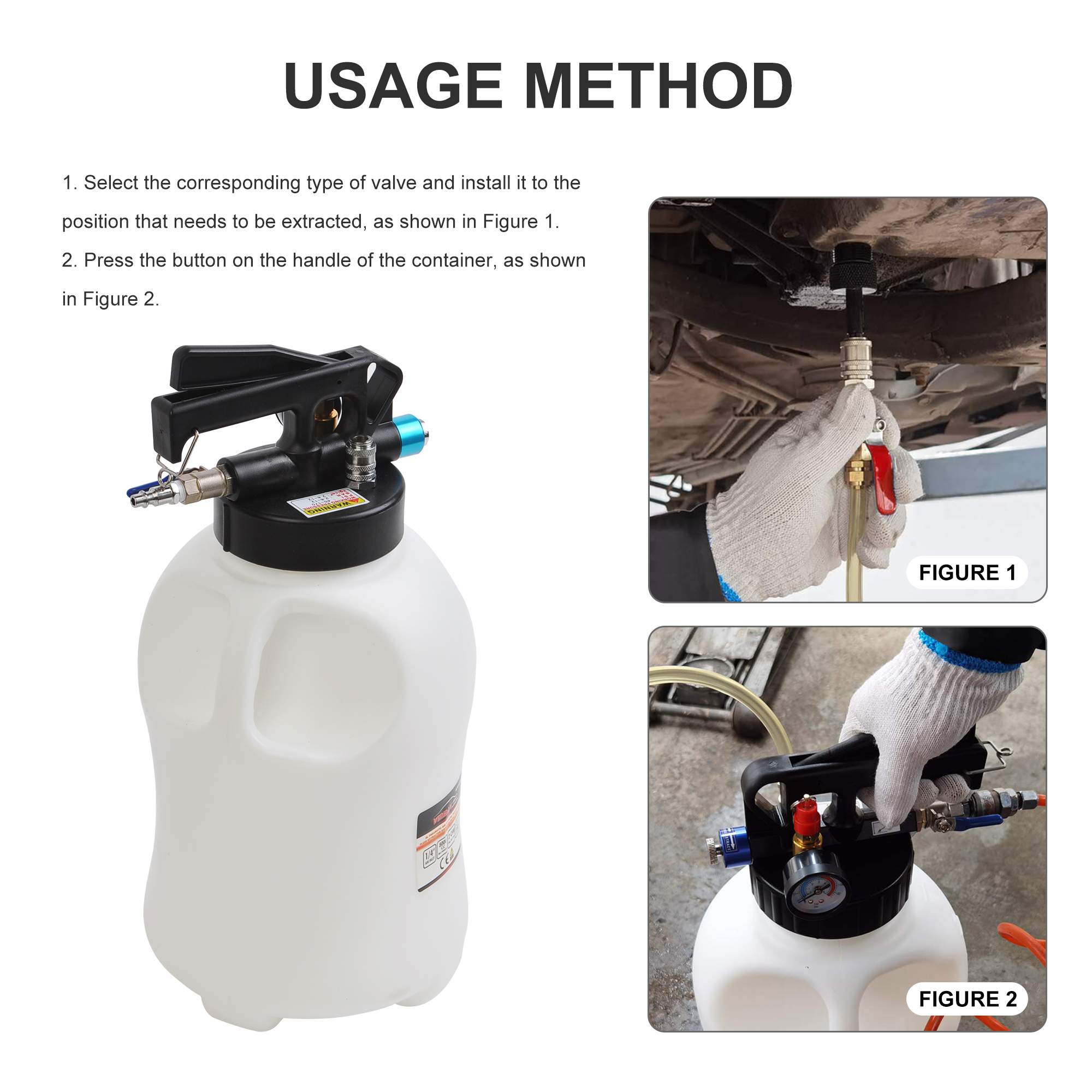 8L Pneumatic Auto Transmission Fluid Extractor & Refill Kit