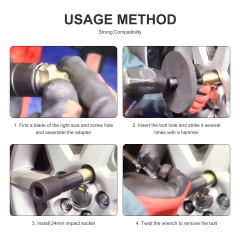 10PCS Wheel Nut Removal Set