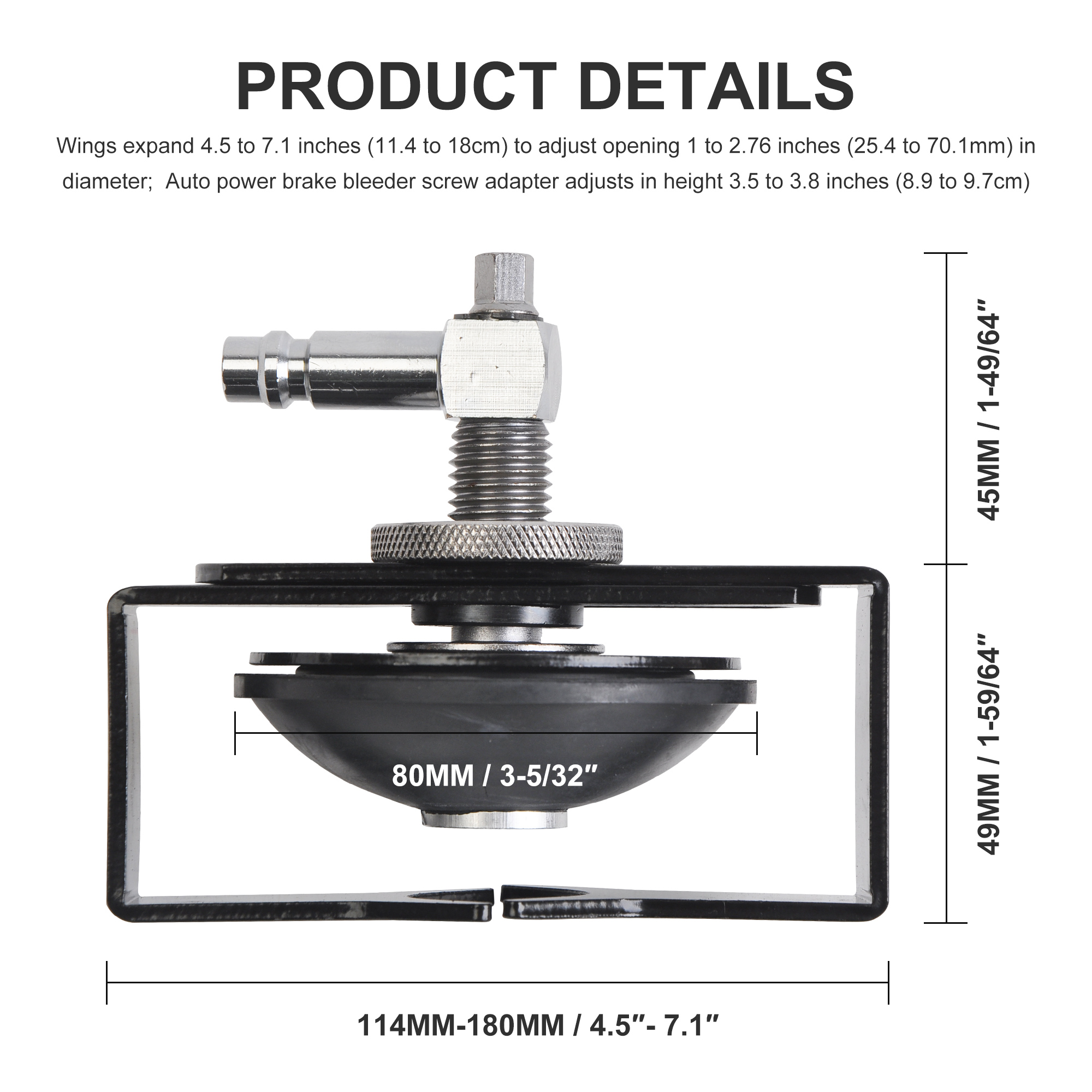 Universal Brake Bleeding Adaptor