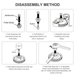 12PCS Pulley Puller and Installer Set