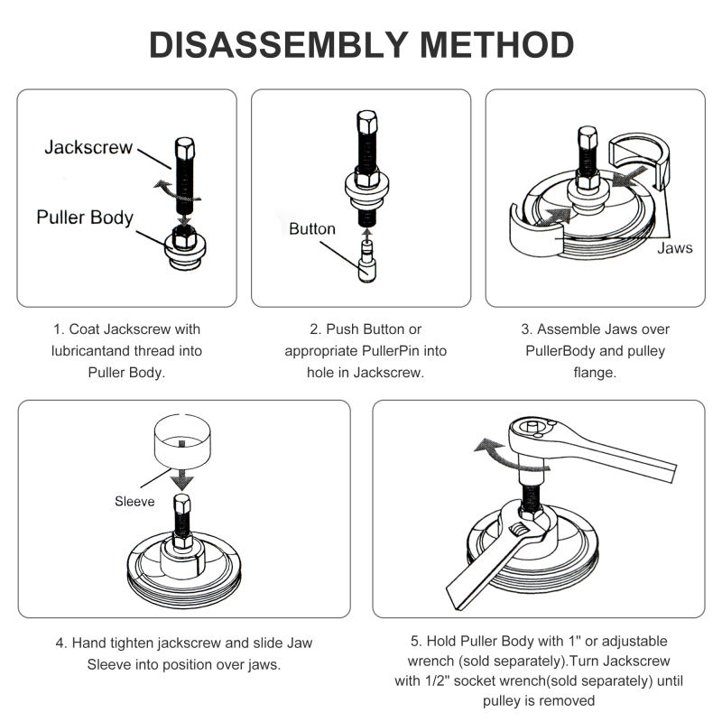 12PCS Pulley Puller and Installer Set