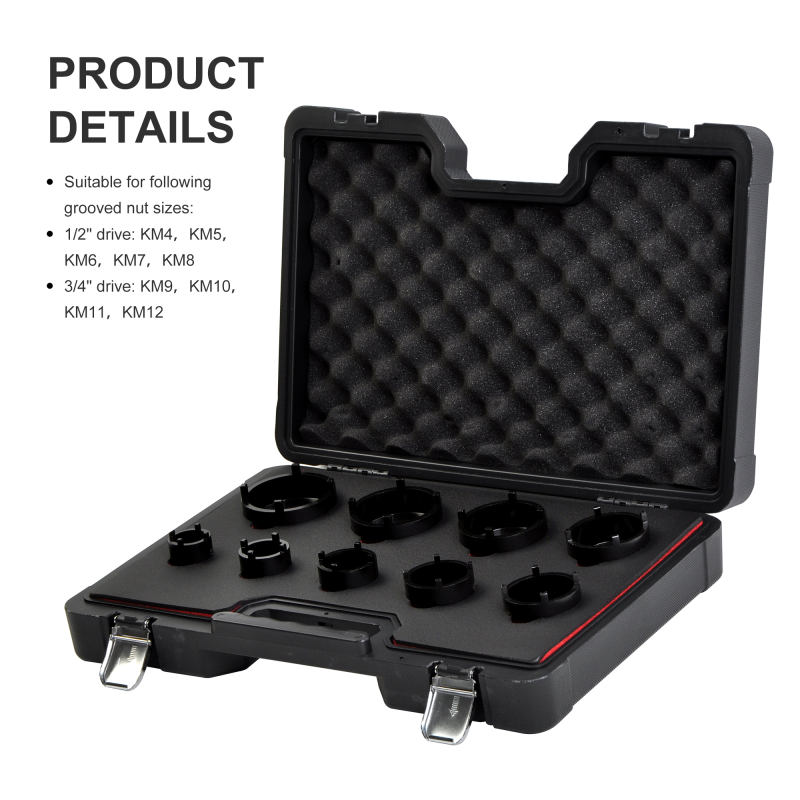 9pcs Groove Nut Socket Set