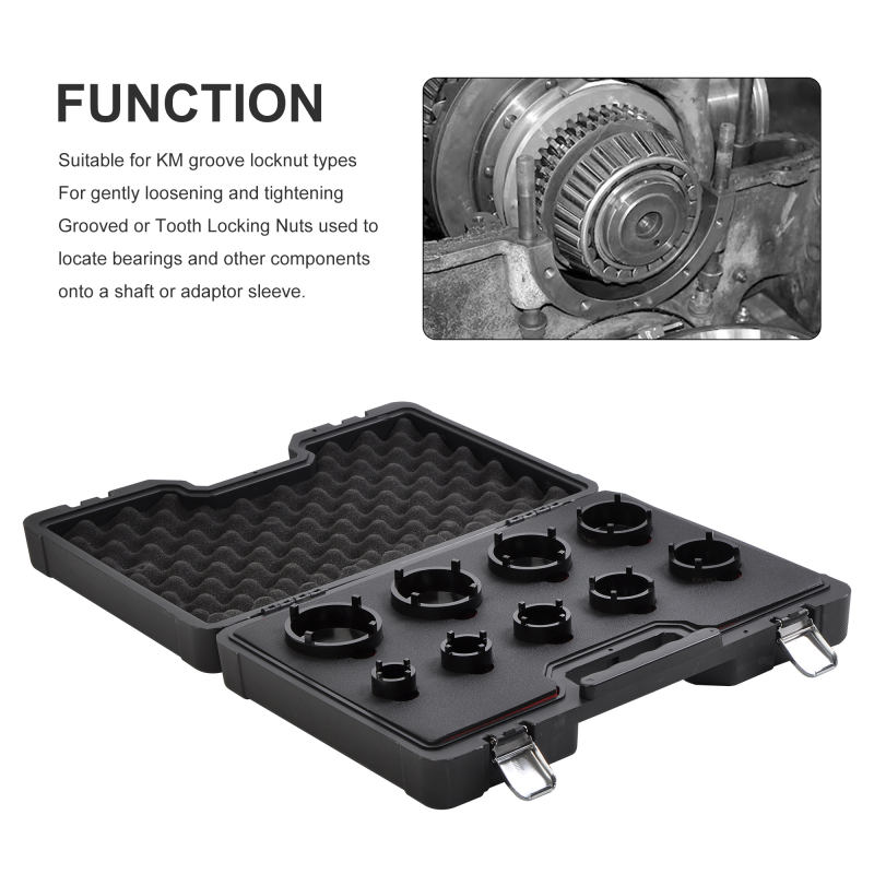 9pcs Groove Nut Socket Set