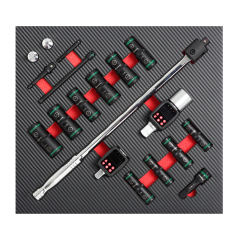 19PCS Digital Torque Head Set