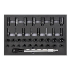 36PC 1/2" Drive Master Impact Socket Set