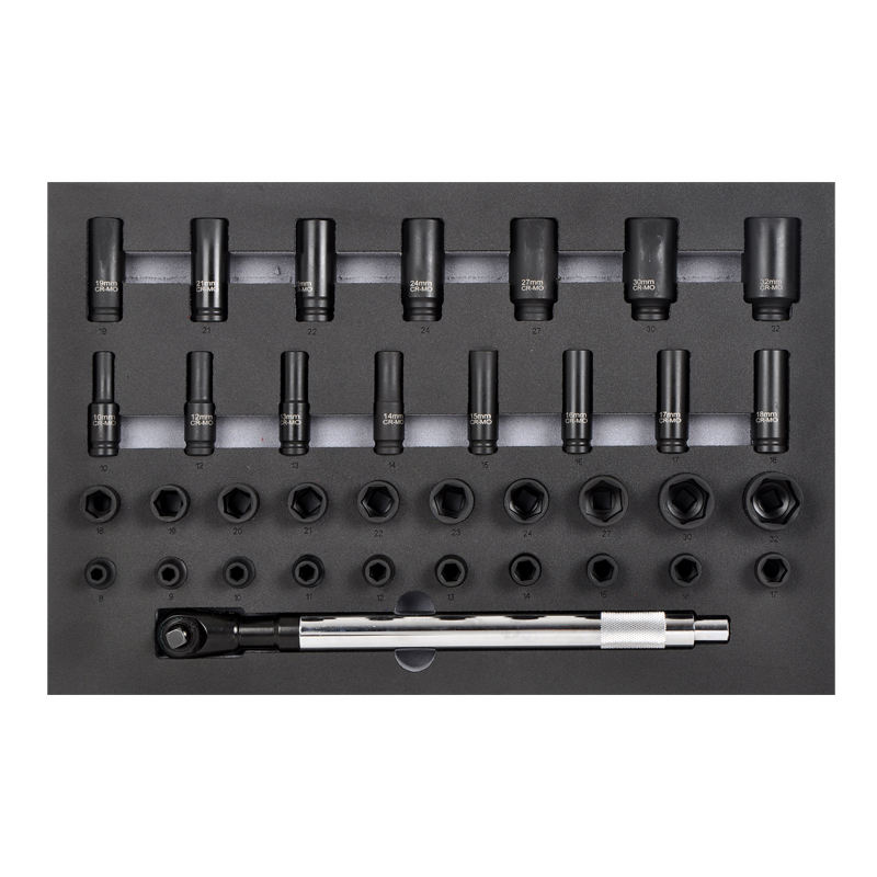 36PC 1/2" Drive Master Impact Socket Set