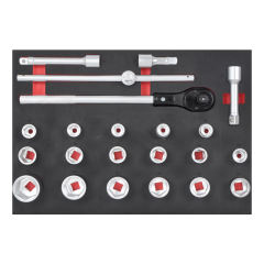 22PC Socket Set - 3/4" DR