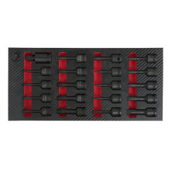 Impact Bit Socket Set with Tool Tray 1/2" sq Drive 21pcs