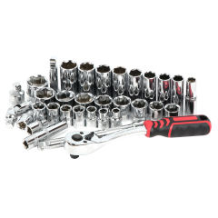 Socket Set with Tool Tray 3/8" Sq Drive 33pc