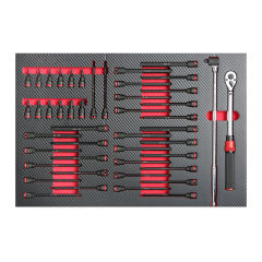46PCS Torque Wrench and Bit Sockets Set
