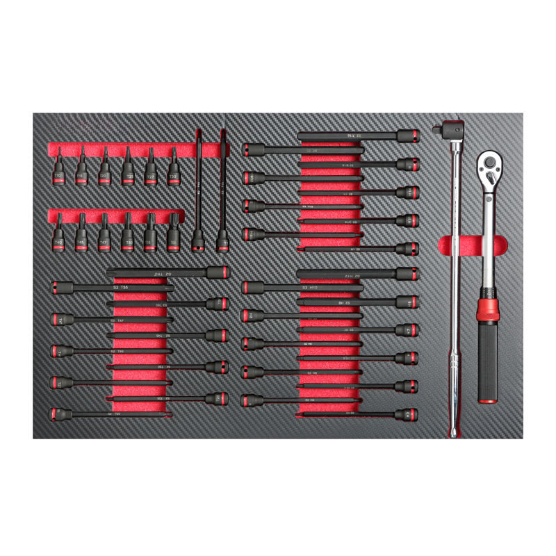 46PCS Torque Wrench and Bit Sockets Set