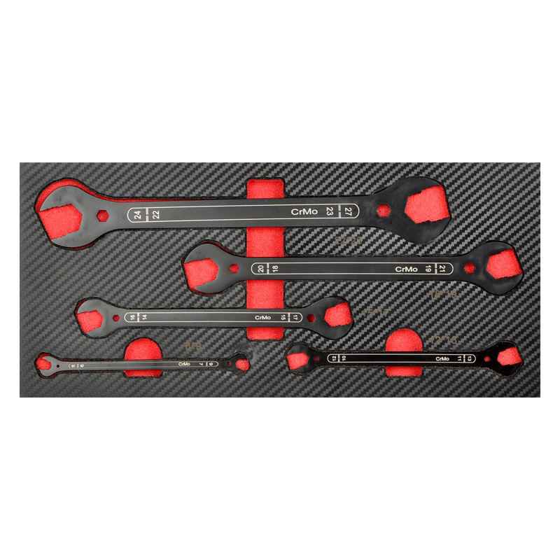 5 Piece 4 in 1 Extra Thin Open Ended Spanner