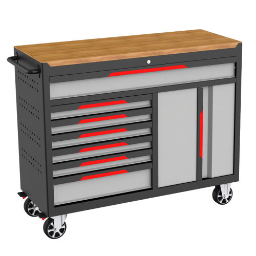 48" 7- Drawers Tools Cabinet with 8 XPE - 322PCS Tool Sets