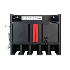 Wall Mount Power Tools Storage Rack with 5 Adjustable slots