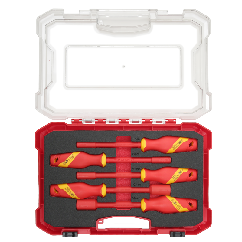 5PCS VDE Insulated Socket Bit Screwdrivers Set