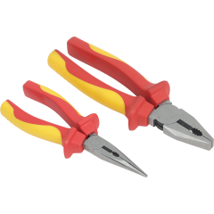 2PCS VDE Insulated Pliers Set
