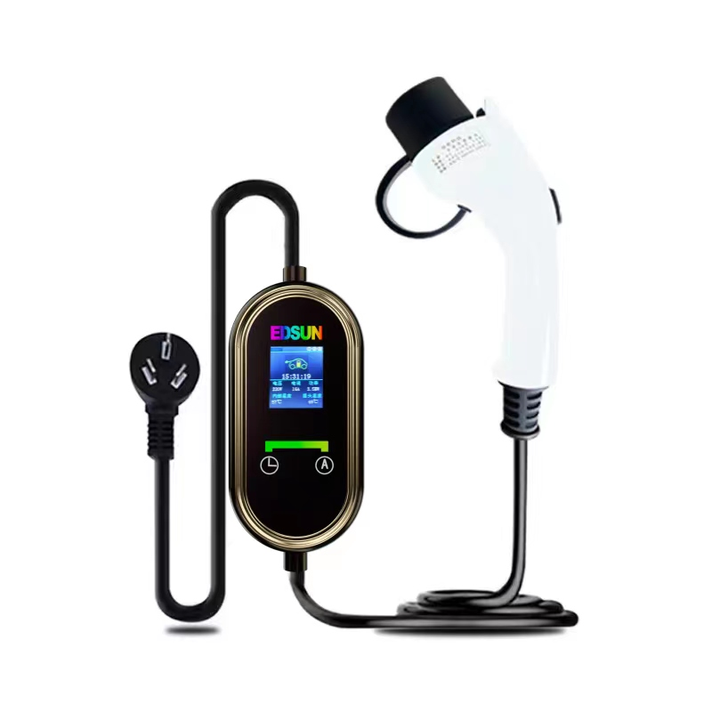 Chargeur ev portable à courant alternatif réglable à 4 vitesses 16A récemment mis à niveau avec contrôle APP