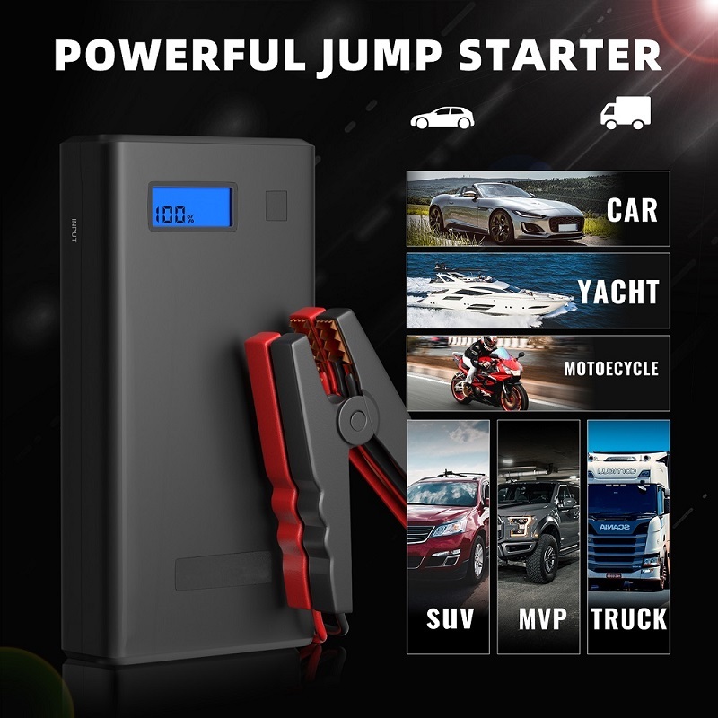 portable multifunction automobile emergency starting power supply car jump starter with power bank function