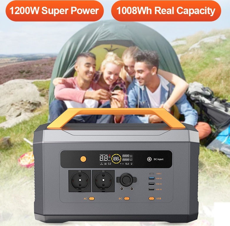 La batería de carga vendedora caliente los bancos del generador solar de 1200 vatios suministra la central eléctrica portátil 500w para al aire libre