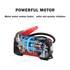 vehicle accessories wired car air pump compressor tire inflator for car bike ball