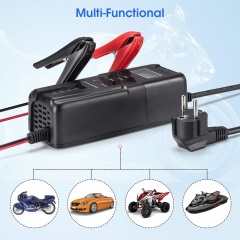 Battery Repair and Maintainer Battery Charger with LCD Display 6V/12V lead acid battery charger for MF,Gel,Wet,AGM