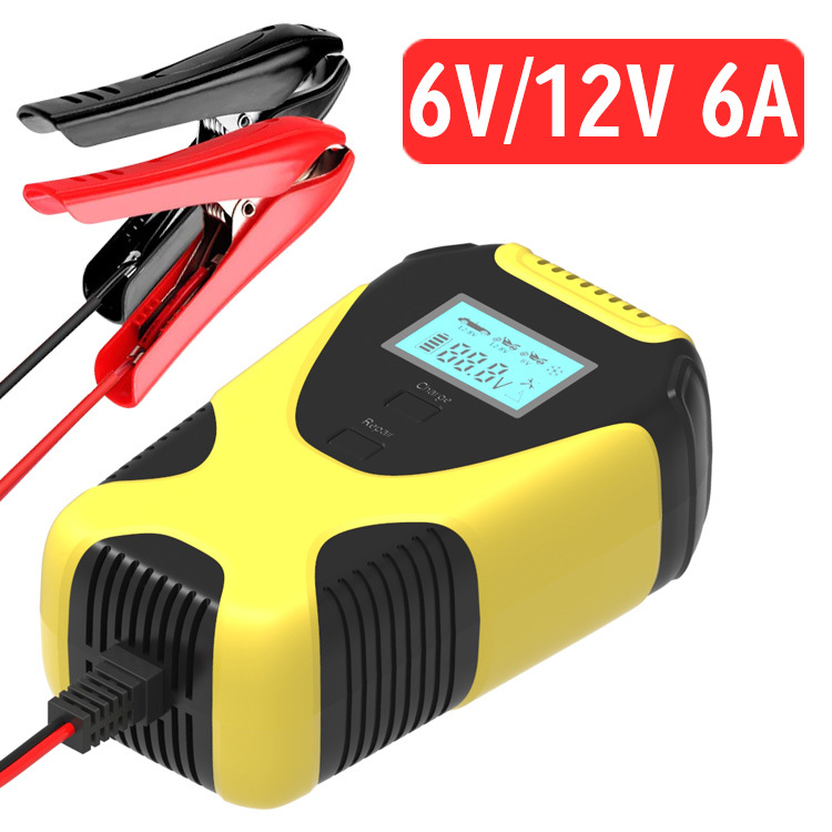 Testeur et chargeur de batterie de voiture Intelligent Pulse AGM Wet Gel MF 6V 2A 12V 6A
