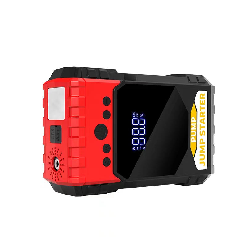 12v auto battery booster car jump starter power bank with tyre inflator